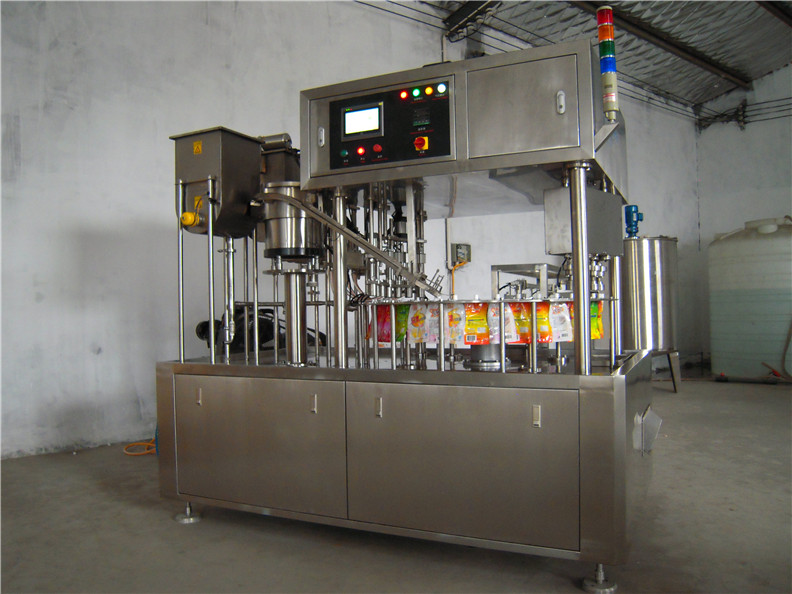 liquid water pouch packaging machinery vertical form fill seal 